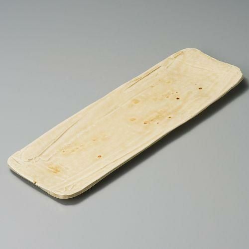 錆黄瀬戸9.0サンマ皿 36×12×2cm 133-059