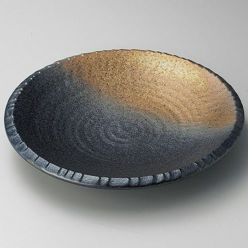 黒備前尺深皿 φ31×5cm 170-109