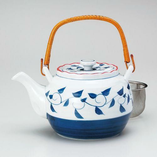 呉須唐草4号土瓶(カップアミ) φ13×10cm(720cc) 374-229