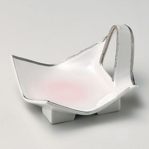 プラチナ角抜き小鉢 16×12.5×7.8cm 063-199