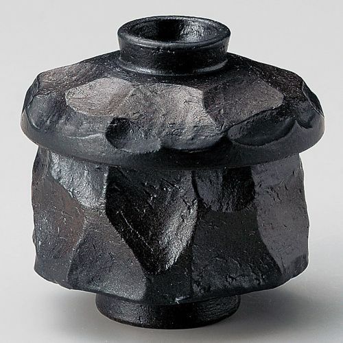 炭化土しのぎむし碗 φ8.5×8.5cm 114-069