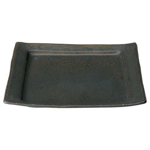 くつろぎ鉄黒盛り皿 24.5×23×3cm 506-189