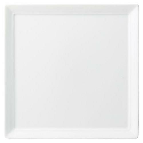 白磁オードブル25cm四角皿 24.8×24.8×1.8cm 482-109