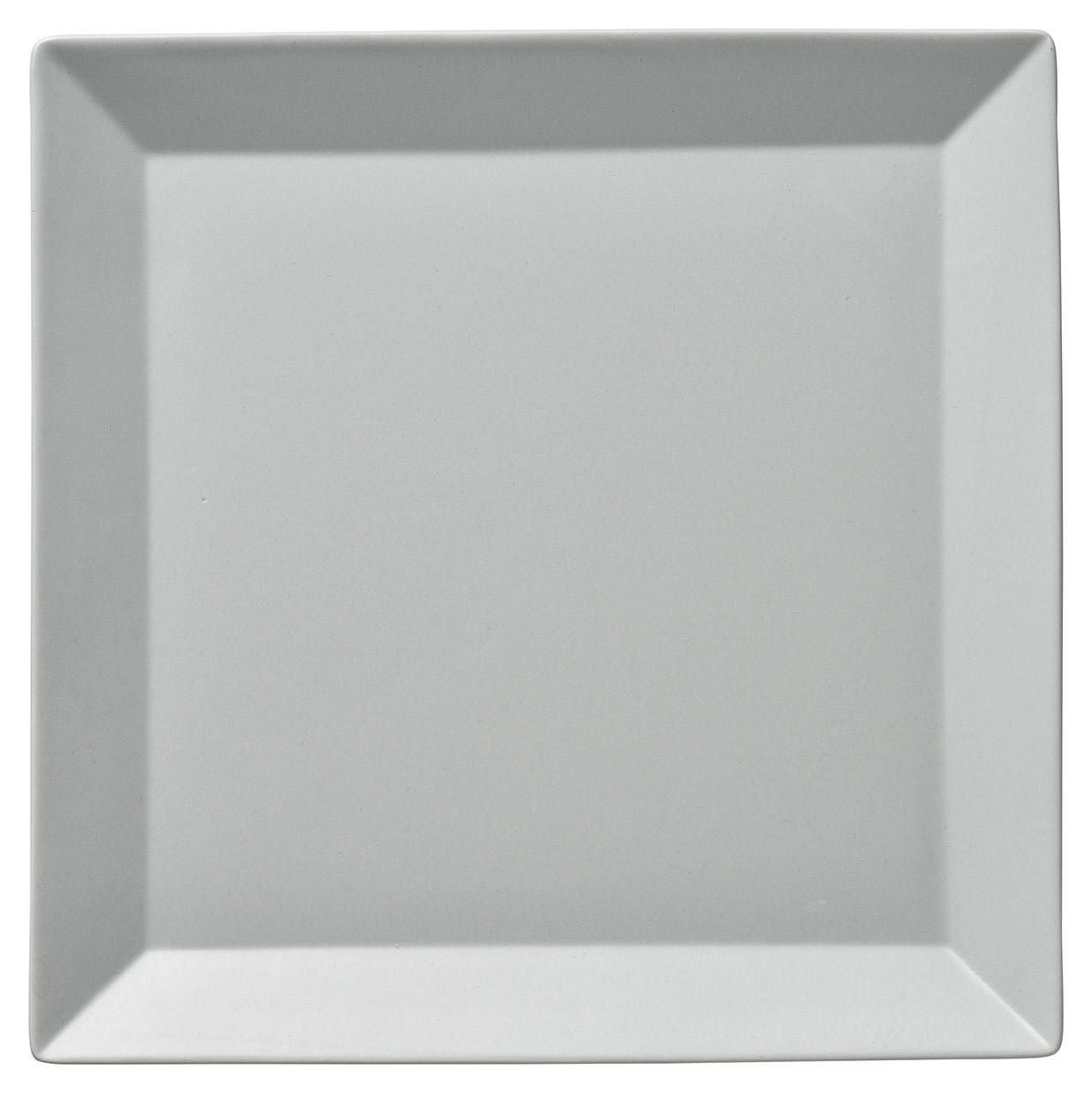 キャレ 27cmスクエアプレート(Cグレー)