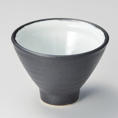 信楽黒釉切立深口4.0鉢 φ11.2×8cm 058-278