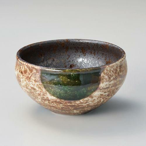 織部丸紋なごみ碗(大) φ18.5×9.7cm 311-059