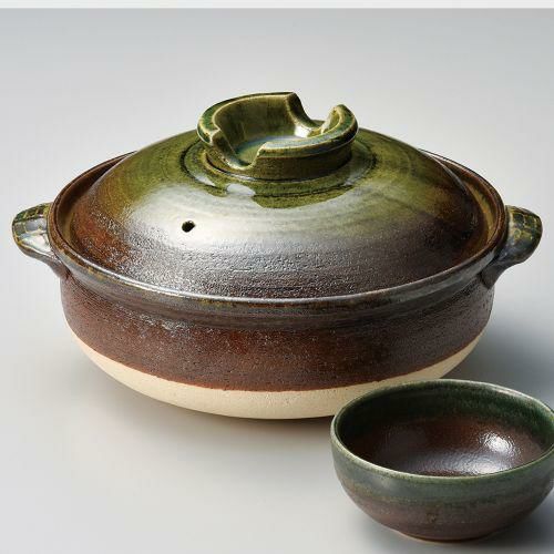 南蛮ビードロ8号深鍋 29×25×15cm(2400cc)(身9.7cm) 382-279