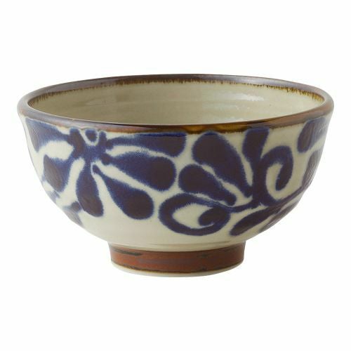 琉球るり唐草六兵衛5.5高ハマ丼 φ17×9.1cm(1100cc)/398-169