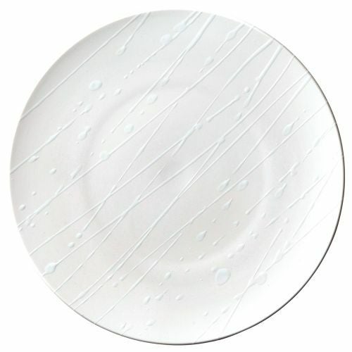 白ビスク波吹28.5cm皿 φ28.5×2.5cm 465-079