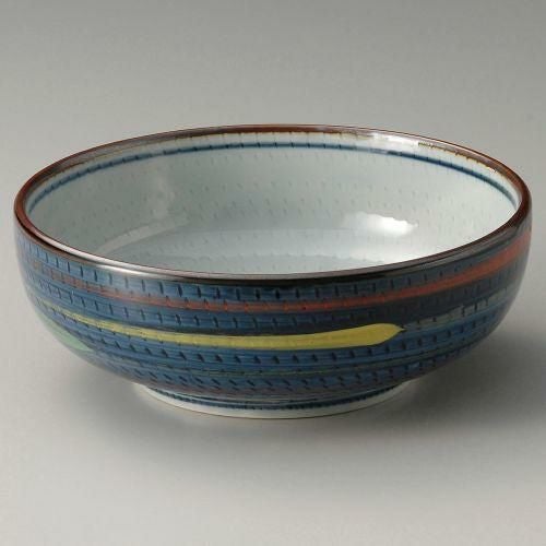 三色ライン6.0浅口ボール φ18.3×8cm 307-229