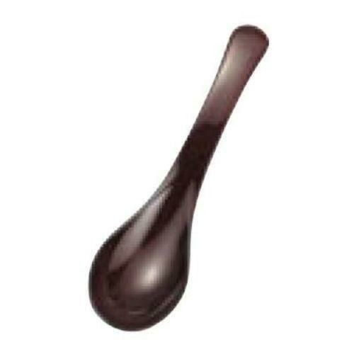 【まとめ買い商品】 【おじやスプーン 小 新溜塗】 幅39(mm)/10入/業務用/新品