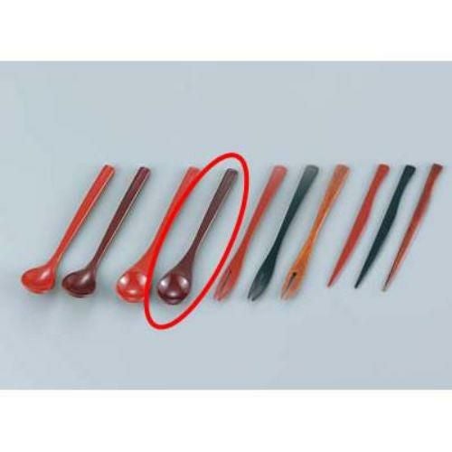 【まとめ買い商品】 茶碗蒸しスプーン 溜(130×27)7-836-4/10入/業務用/新品