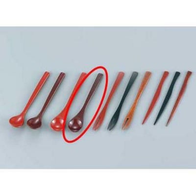 【まとめ買い商品】 茶碗蒸しスプーン 溜(130×27)7-836-4/10入/業務用/新品