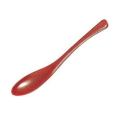【まとめ買い商品】 かゆスプーン 朱 アクリル 195×34/30入/業務用/新品