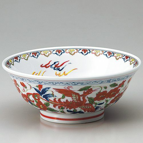 鳳凰6.8高台丼 20.8×8.5cm 604-119