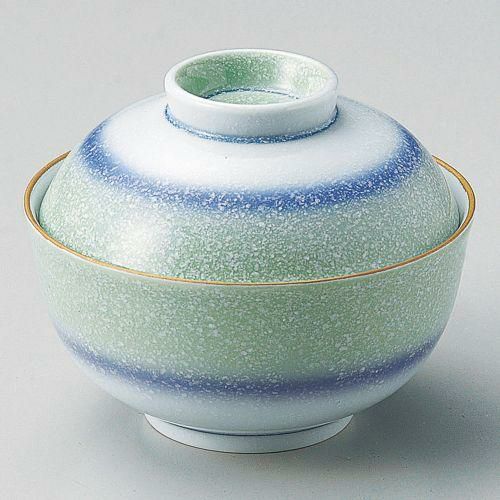 二色白吹煮物碗 11.5×9.5cm 110-049