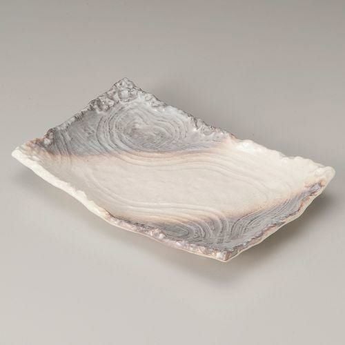 萩風四足長角皿12号 37.8×25×6cm 234-219