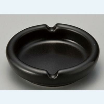灰皿 8cm厚口灰皿BK/直径8×H2.1cm/業務用食器/新品/小物送料対象商品