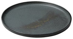 切立皿8.5丸浅口切立皿(黒滴)