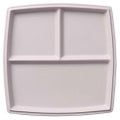 シャンブル22cm角三つ仕切りプレート(Cピンク)