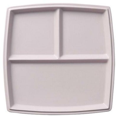 シャンブル22cm角三つ仕切りプレート(Cピンク)