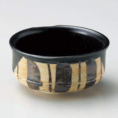 黒織部十草小鉢 11.5×11×5.8cm 064-309