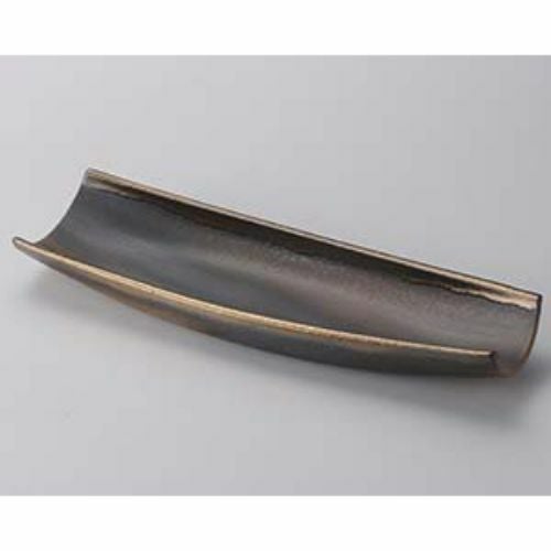 金彩舟形鉢 41×12.5×6cm 235-139