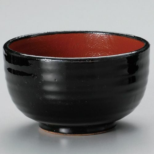 赤と黒腰張5.5丼 φ17×10cm 316-209
