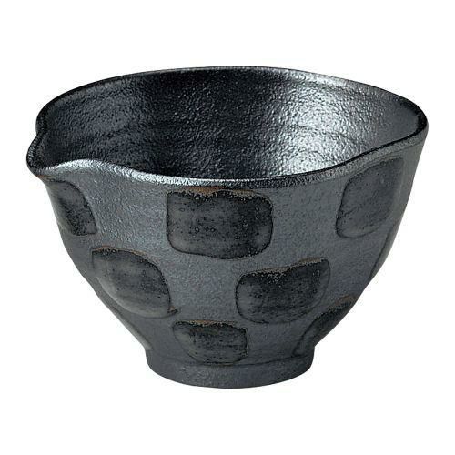 黒市松片口鉢 14.4×13×8.6cm 402-119
