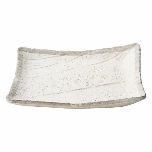 志野粉引角型大盛皿 30.5×25.5×7cm 431-179