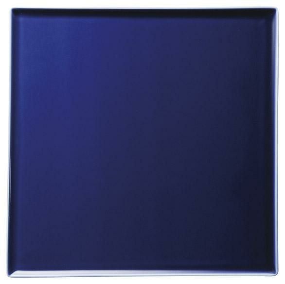 ラルジュ25cmスクエアプレート(ツヤブルー)