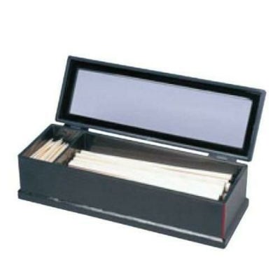 元禄 箸箱 黒淵朱(楊枝入付)ABS/業務用/新品