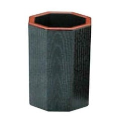 八角木目 楊枝入 黒天朱/業務用/新品