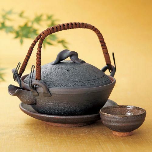 南蛮平型土瓶むし 18.5×14.5×9.5cm(300cc) 392-019