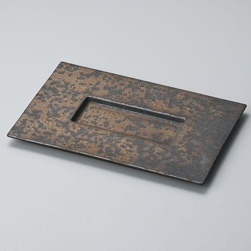 金結晶いろりプレート 30.5×19.5×1.7cm 161-029