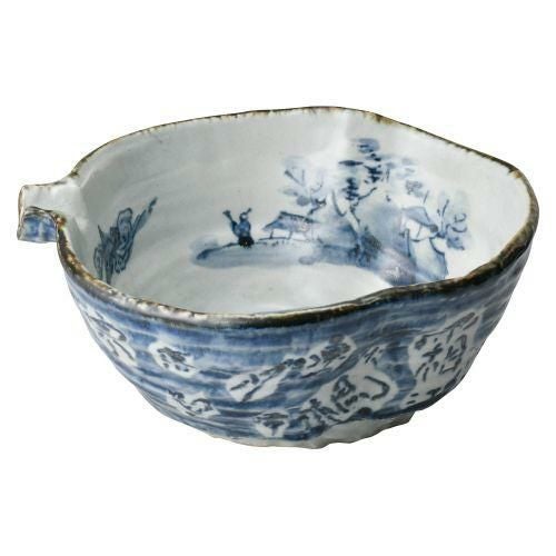 山水片口特大鉢 26.2×23×10.6cm 239-089