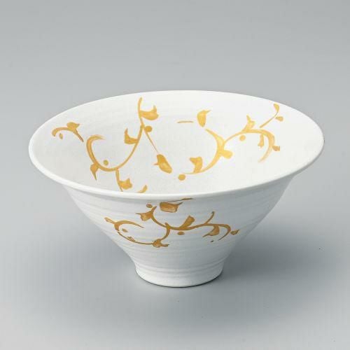 金彩唐草白反り丼 φ19.7×9.2cm 310-279