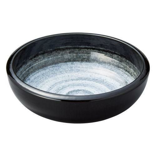 玄潮括り手8寸鉢 φ23.6×7.8cm 401-179