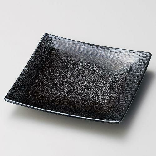 茶色ショコ正角7.0皿 21.5×21.5×2cm 187-249