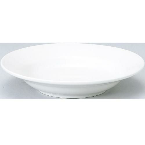ベーシック ホワイト リム玉 21cm 深皿 Basic /10枚入/洋食器/業務用食器