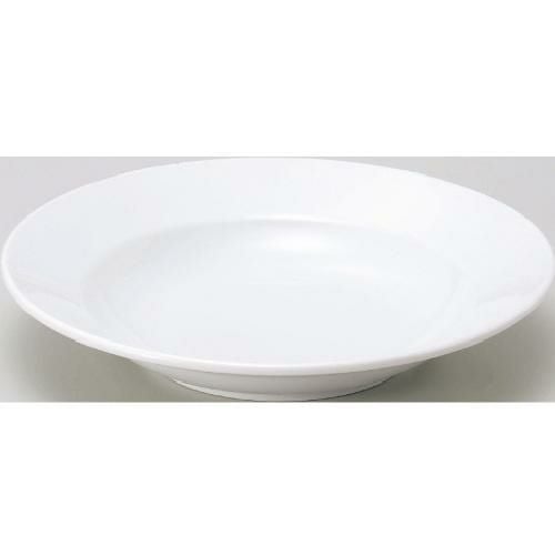 ベーシック ホワイト リム玉 25cm 深皿 Basic /10枚入/洋食器/業務用食器