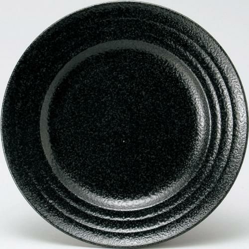 リネア 8吋 中皿 黒耀 Linea Black /10枚入/洋食器