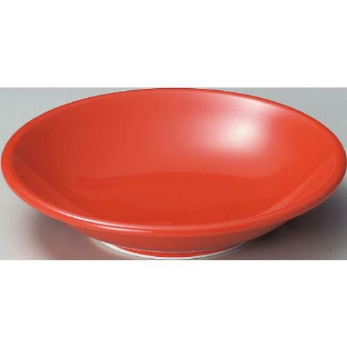 深皿 ユーラシア 24cm深皿赤 10枚入/洋食器
