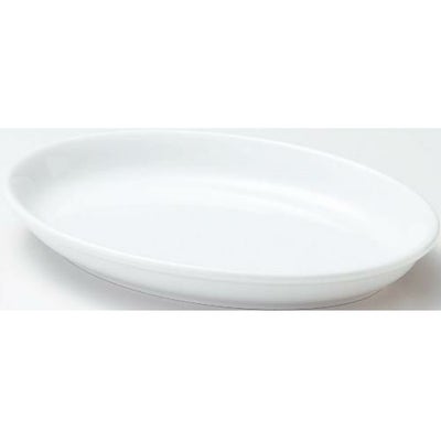 ユーラシア ホワイト 29cm だ円深皿 Eurasia White