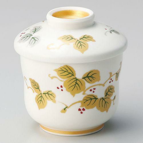 金銀ブドウ絵ミニむし碗 φ7.1×8.6cm 116-029