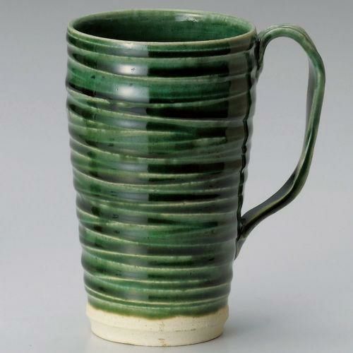 織部ロクロ目ビアジョッキ φ9×15cm(560cc) 266-329