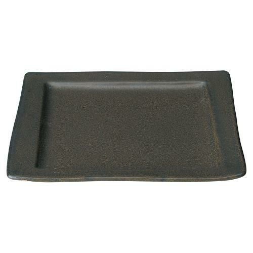 くつろぎ鉄黒角皿 21×18.7×1.5cm 506-179