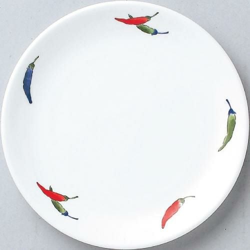 ダイヤセラム (強化) 唐辛子 I メタ 6.5吋 中皿 /10枚入/洋食器