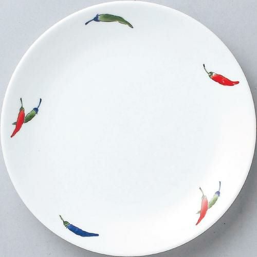 ダイヤセラム (強化) 唐辛子 I メタ 7.5吋 中皿 /10枚入/洋食器