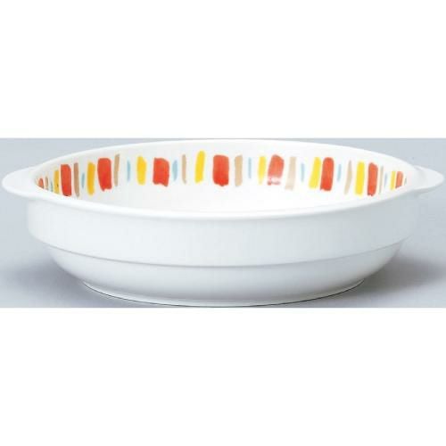 ダイヤセラム (強化) オレンジ十草 スタック グラタン L /10個入